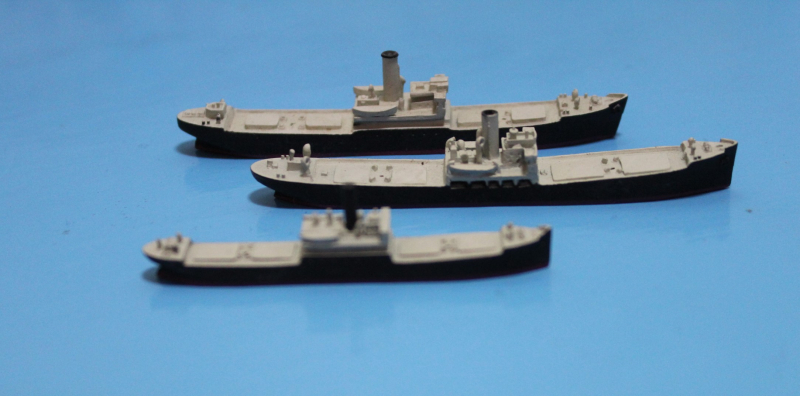 3 Frachter "Niobe", "Troja" und "Uskvalley" ohne Masten (1 St.) Copy 2002-2003-2004